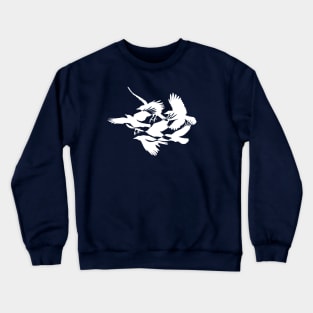 Silhouette of Crows Flying Crewneck Sweatshirt